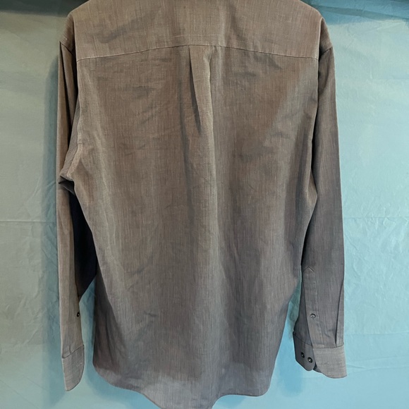 Mens 16 (34-35) STAFFORD WRINKLE FREE LONG SLEEVED BUTTON UP DRESS SHIRT - Picture 4 of 5